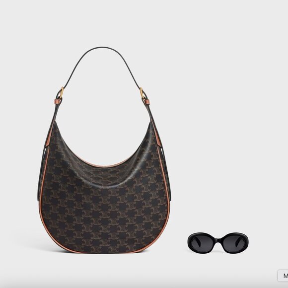 Celine Heloise Small Triomphe Canvas & Leather Shoulder Bag - NEW w/ dust bag - Picture 9 of 9